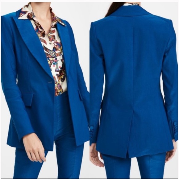 VERONICA BEARD NWT Dickey Jacket Tall & Lean Cerulean Size 4 - Picture 10 of 10
